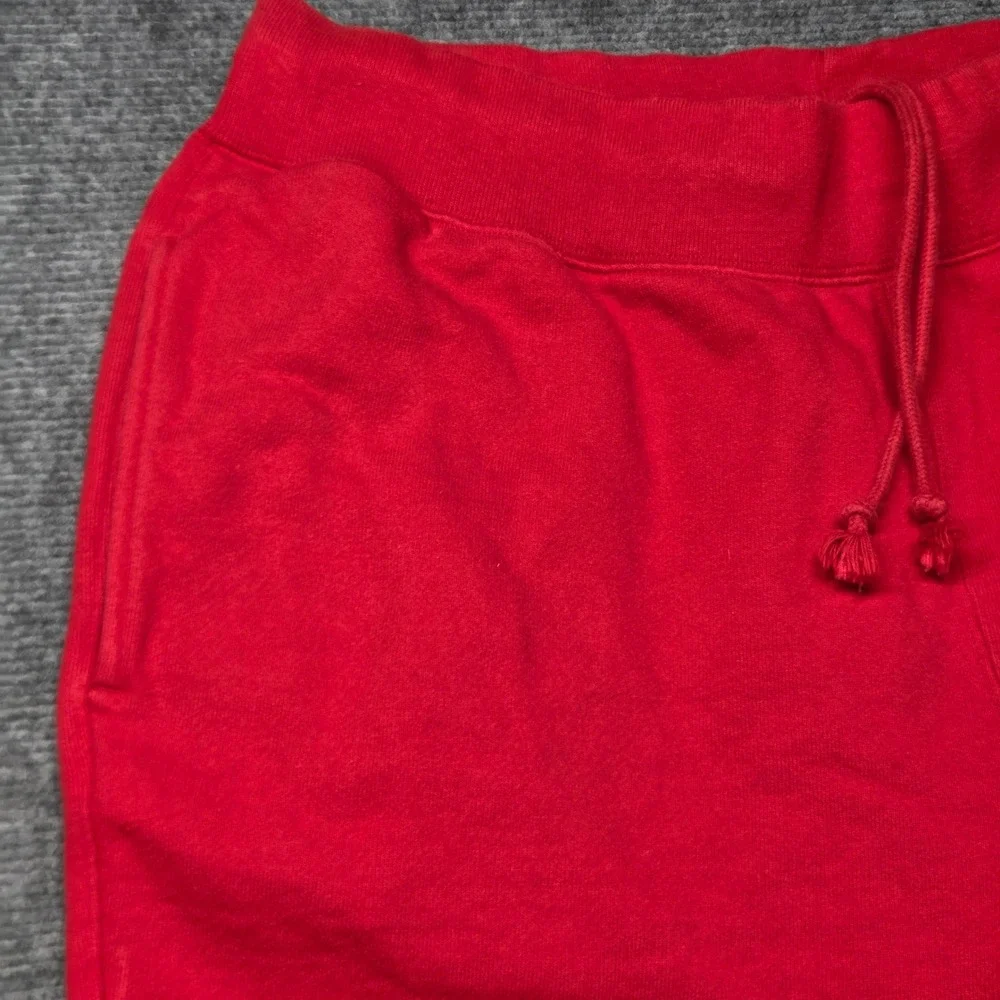 Champion Reverse Weave Sweatpants Red Mens XL GF01 Joggers Fleece C Logo